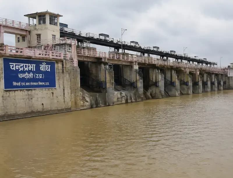 चंद्रप्रभा बांध से आज छोड़ा जा सकता है पानी, तटवर्ती इलाकों में अलर्ट