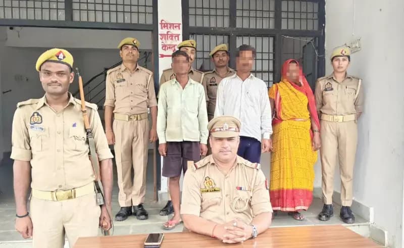 चकरघट्टा पुलिस ने तीन वारंटी अभियुक्तों को किया गिरफ्तार